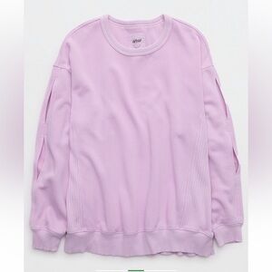 Aerie Tres Chic Keyhole Sweatshirt